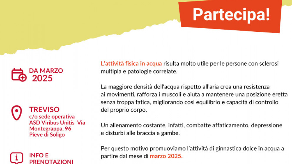 Foto di Ginnastica Dolce in acqua con AISM Treviso